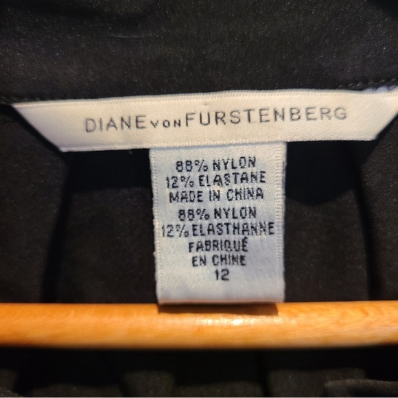 DVF black stretch cocktail dress - Picture 5 of 8